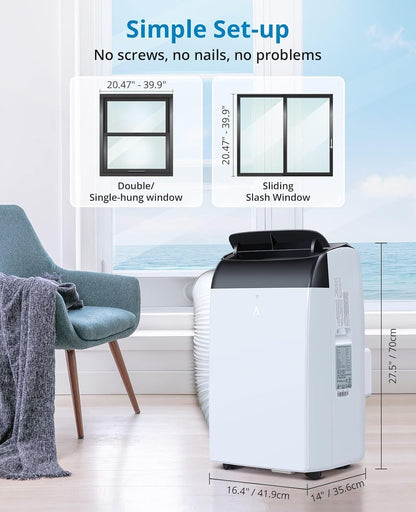 12,000 BTU Portable Air Conditioner with Remote