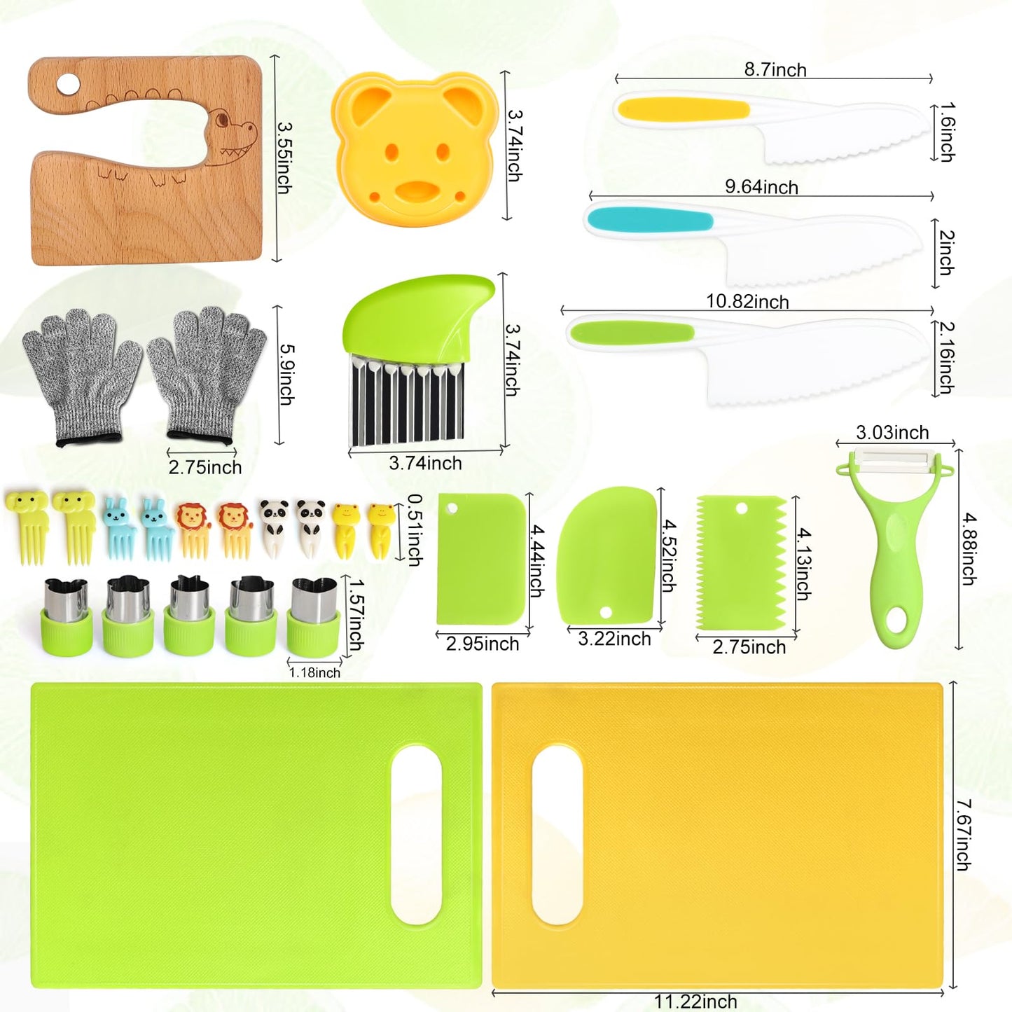 Toddler Knife Set for Real Cooking - 28PCS