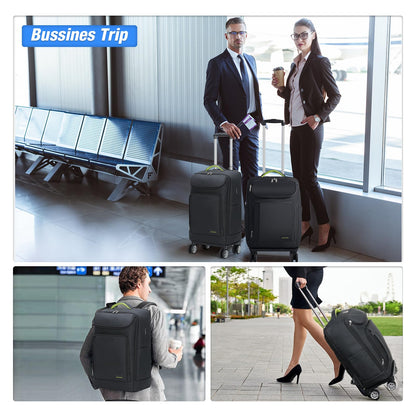 18" Waterproof Travel Backpack with 360° Wheels