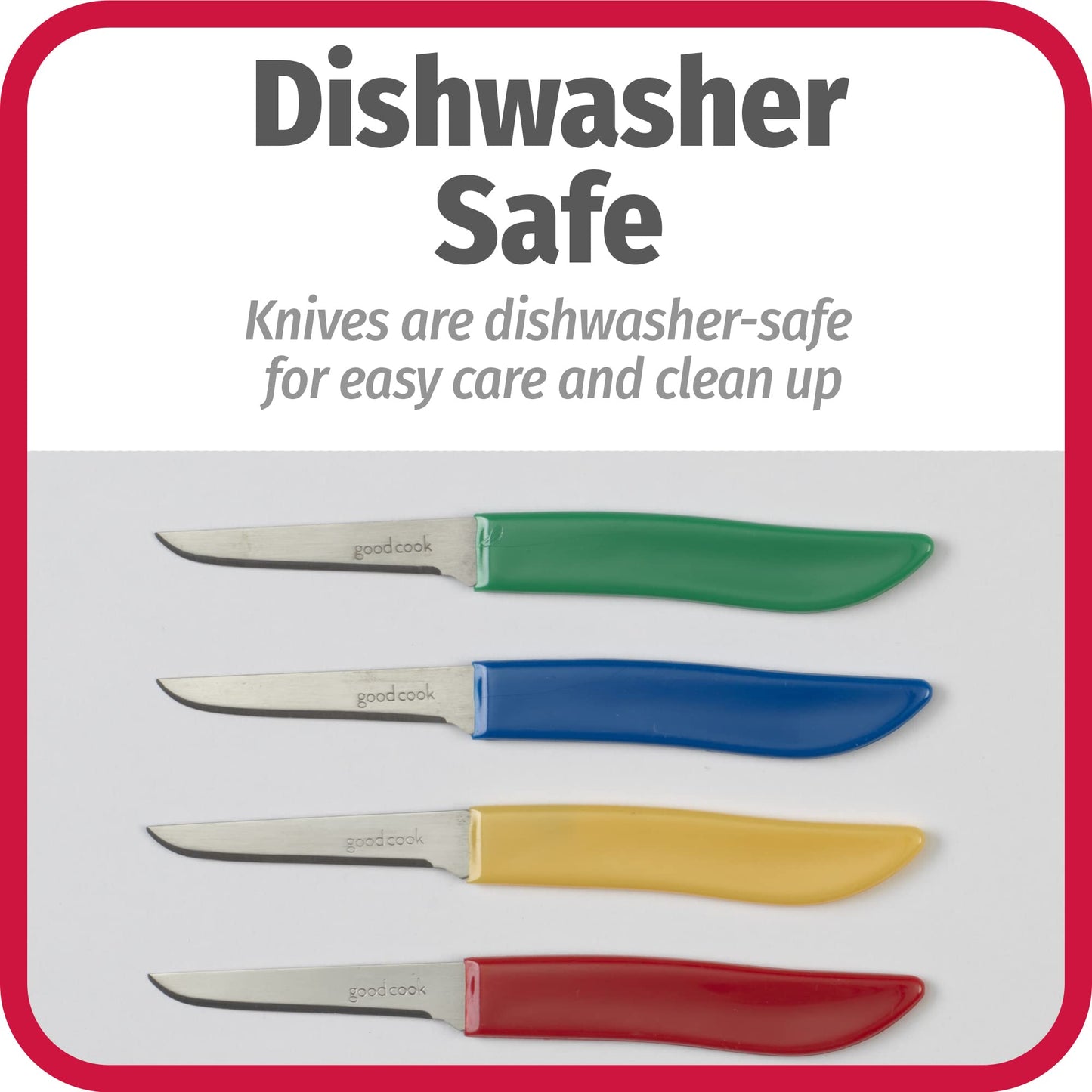 4-Pack GoodCook Paring Knife Set for Kitchen