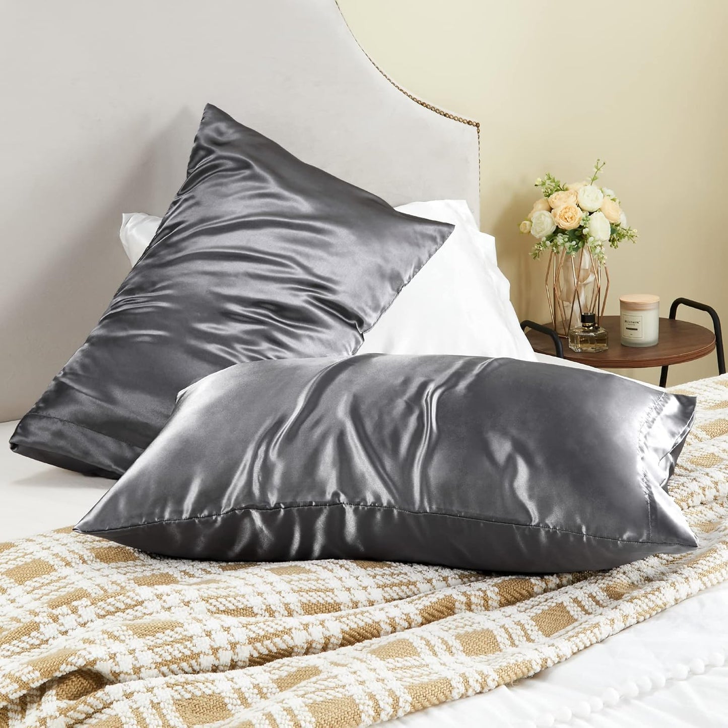 Satin Pillowcase Set for Hair and Skin