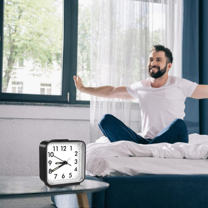 Battery Operated Analog Alarm Clock with Snooze