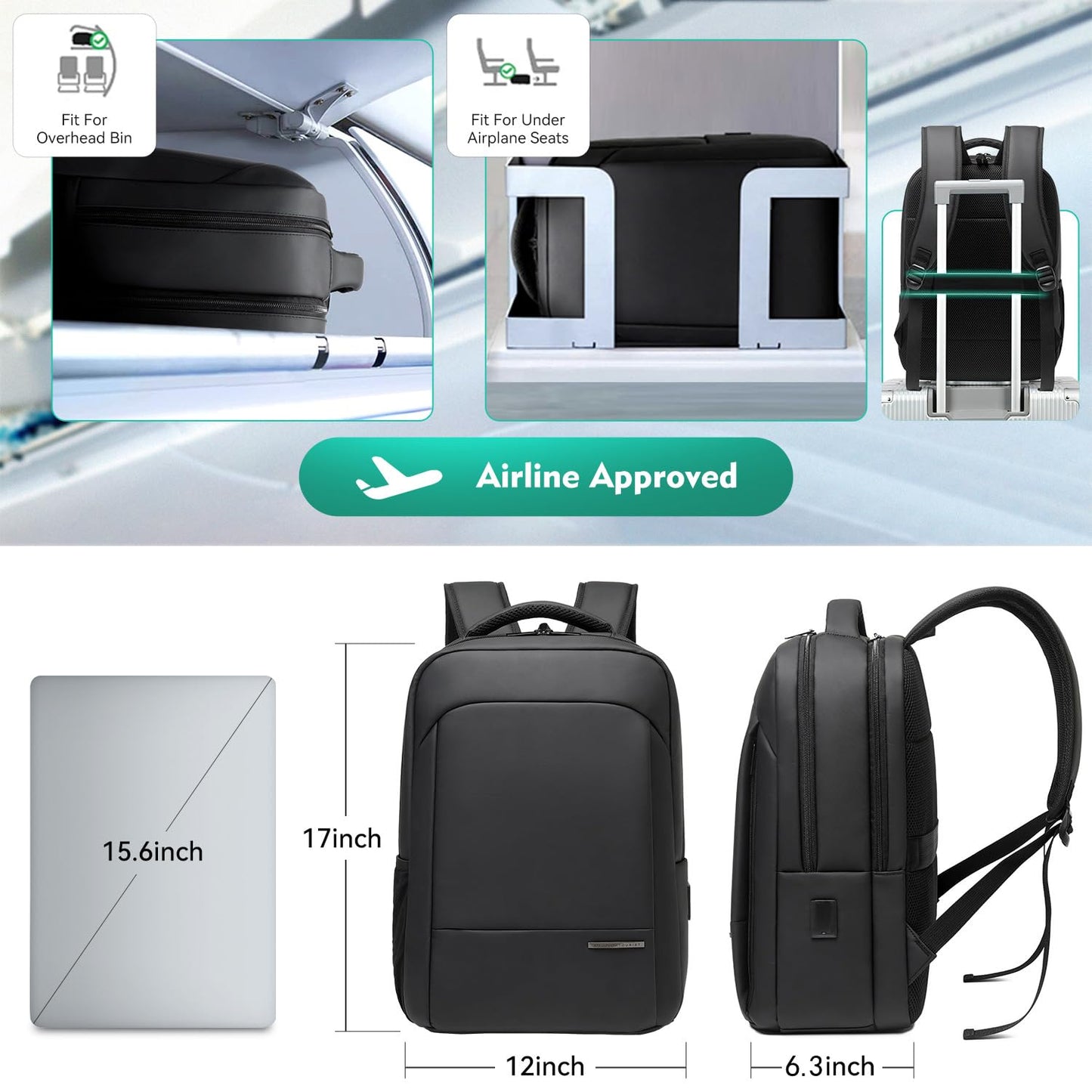 Victoriatourist Anti-Theft Laptop Backpack for Travel