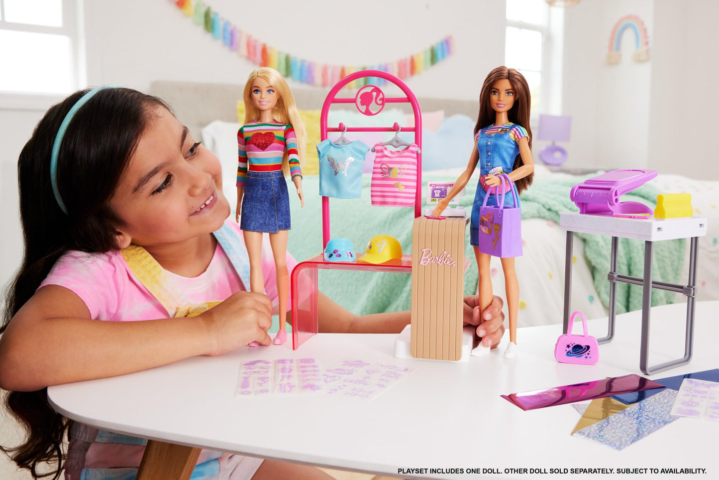 Barbie Boutique Playset with Display Rack & Accessories
