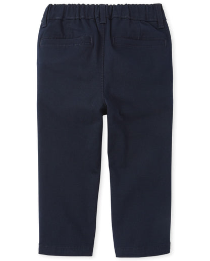 The Children's Place baby boys and Toddler Stretch Skinny Chino Pants Jeans, New Navy Single, 2T US