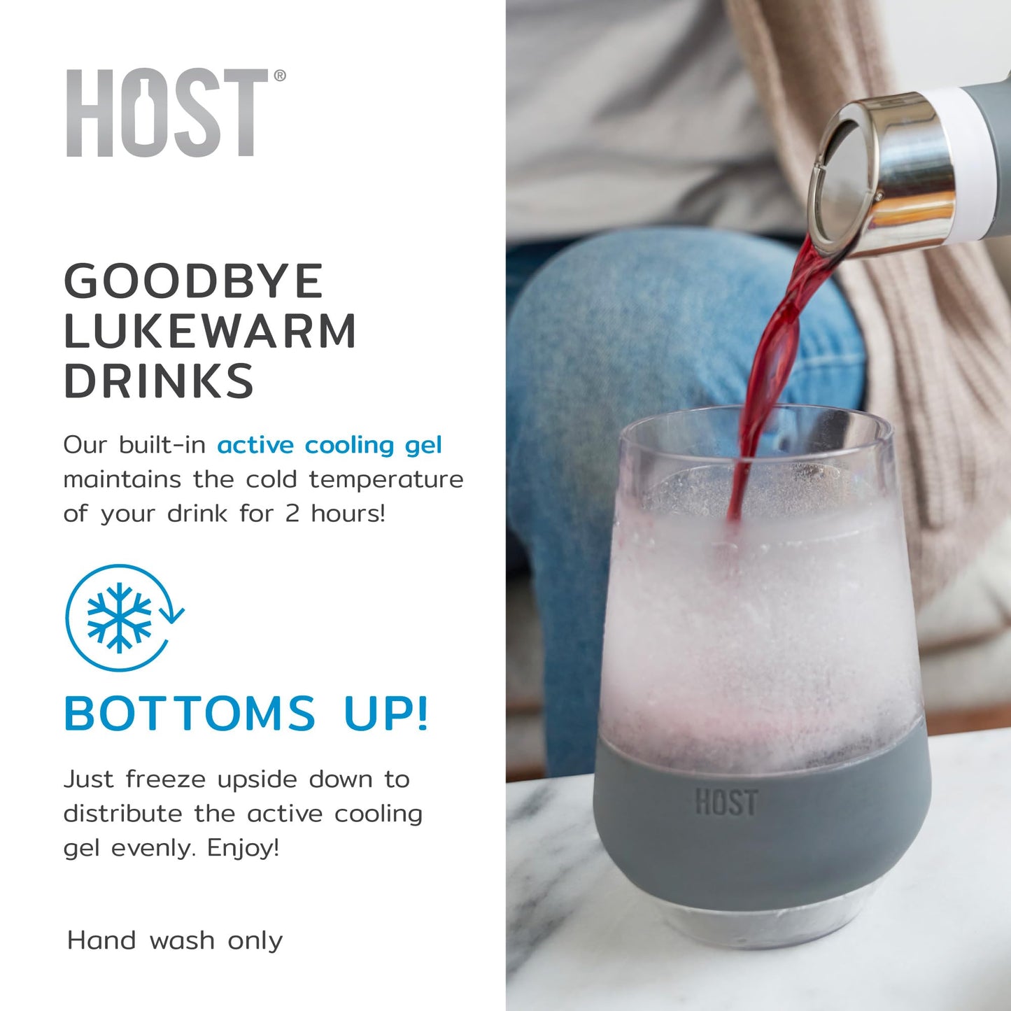 2 Pack HOST Wine Glass Cooling Tumblers