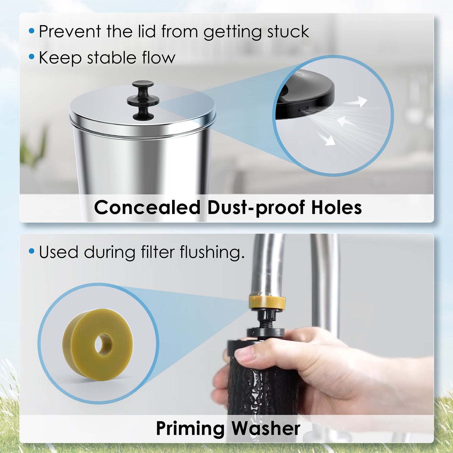 Waterdrop Gravity-Fed Water Filter System with Filters