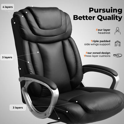 COMHOMA Ergonomic Office Chair with Headrest