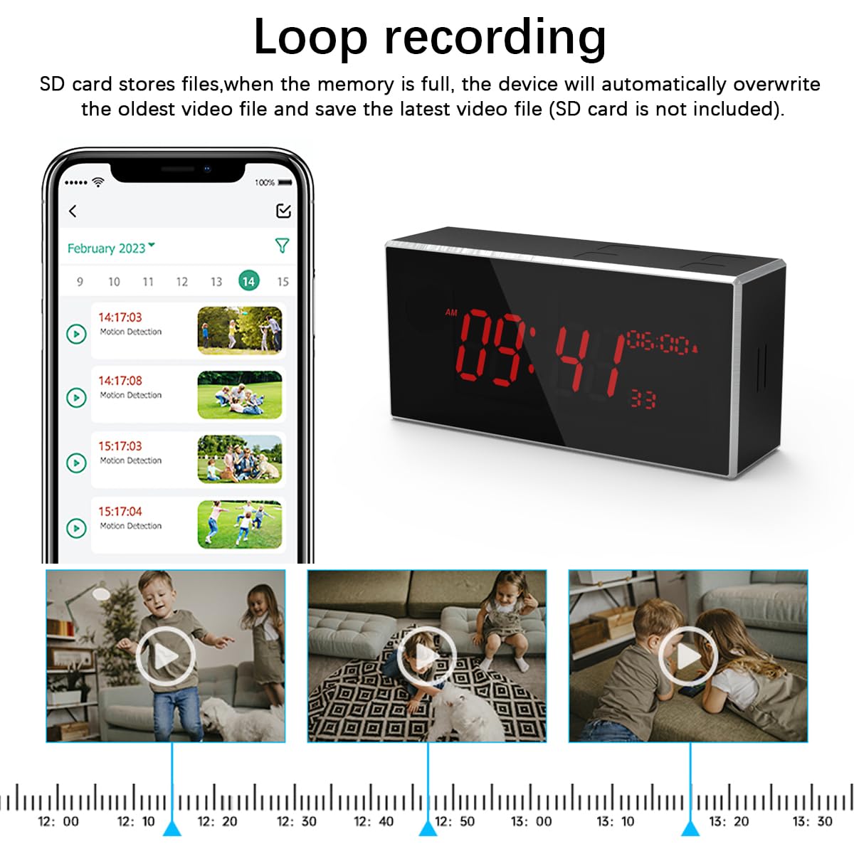 1080P Indoor Security Camera with Motion Detection