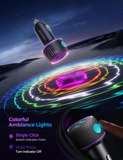 JOYROOM 70W USB C Car Charger with Cable