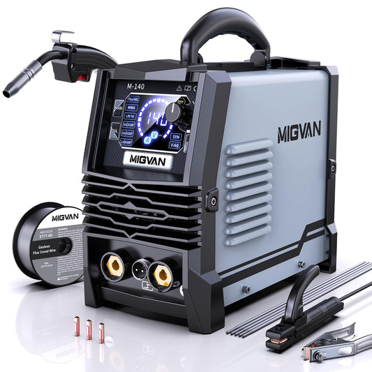 MIGVAN 140A 3-in-1 MIG Welder with LED Display