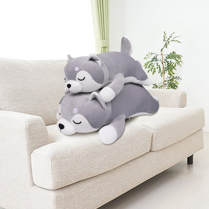 22'' Kawaii Husky Plush Pillow for Kids