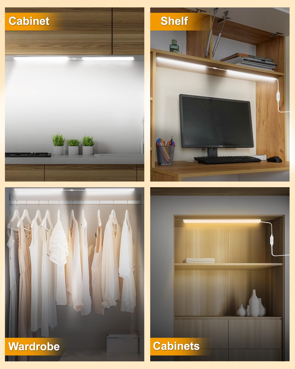 Dimmable Ultra Thin Under Cabinet LED Lights