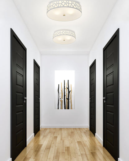 VICNIE 2-Light Modern Ceiling Flush Mount Fixture