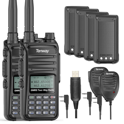 Tenway GMRS Long Range Handheld Radio with NOAA