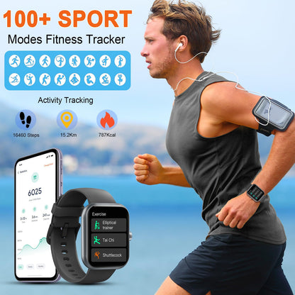 HD Smartwatch with Fitness Tracker & Calls