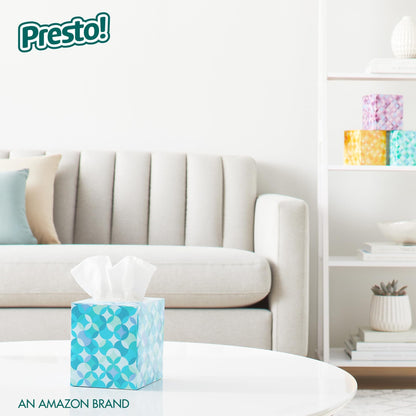 18 Boxes Presto! Ultra-Soft 3-Ply Facial Tissues, 1188 Count