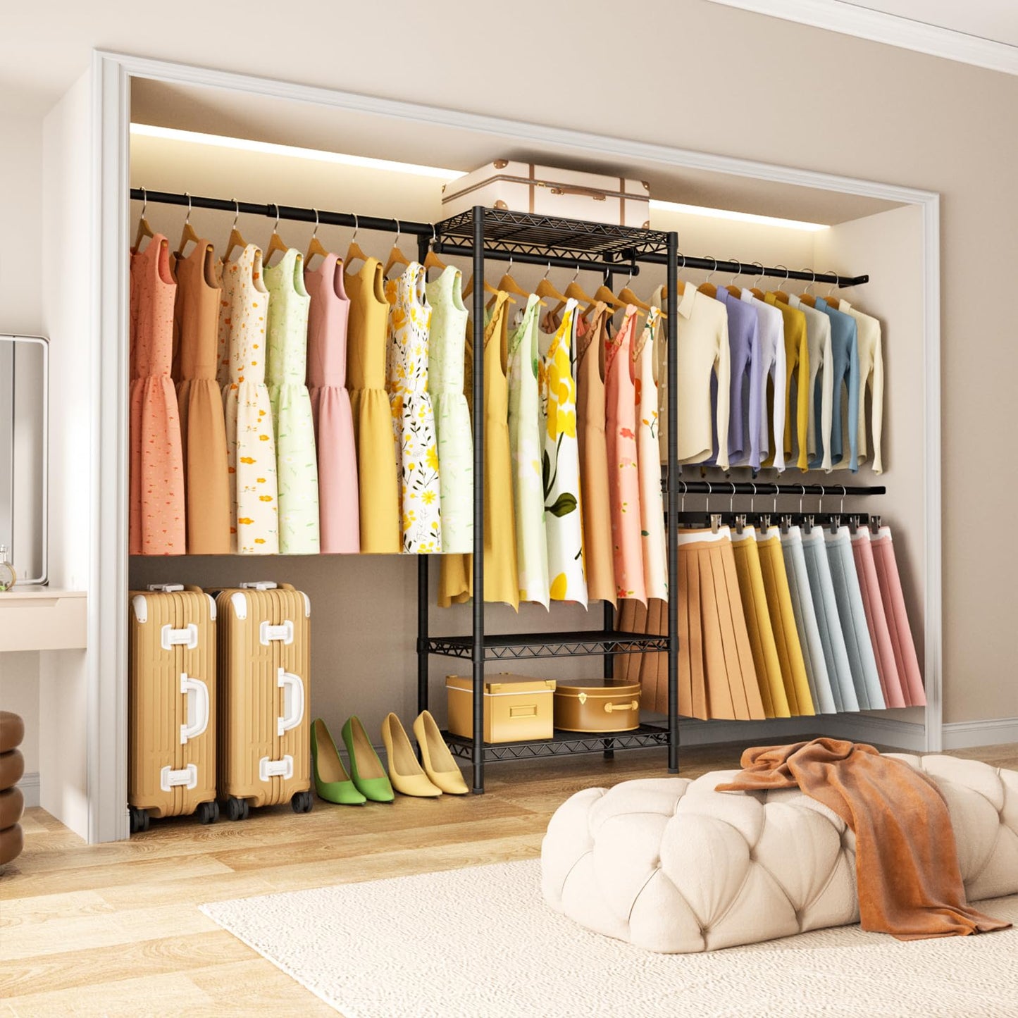 Expandable Garment Rack & Closet Organizer System