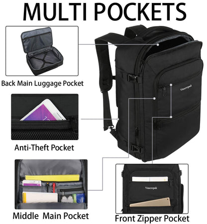 40L Expandable Travel Backpack by Vancropak