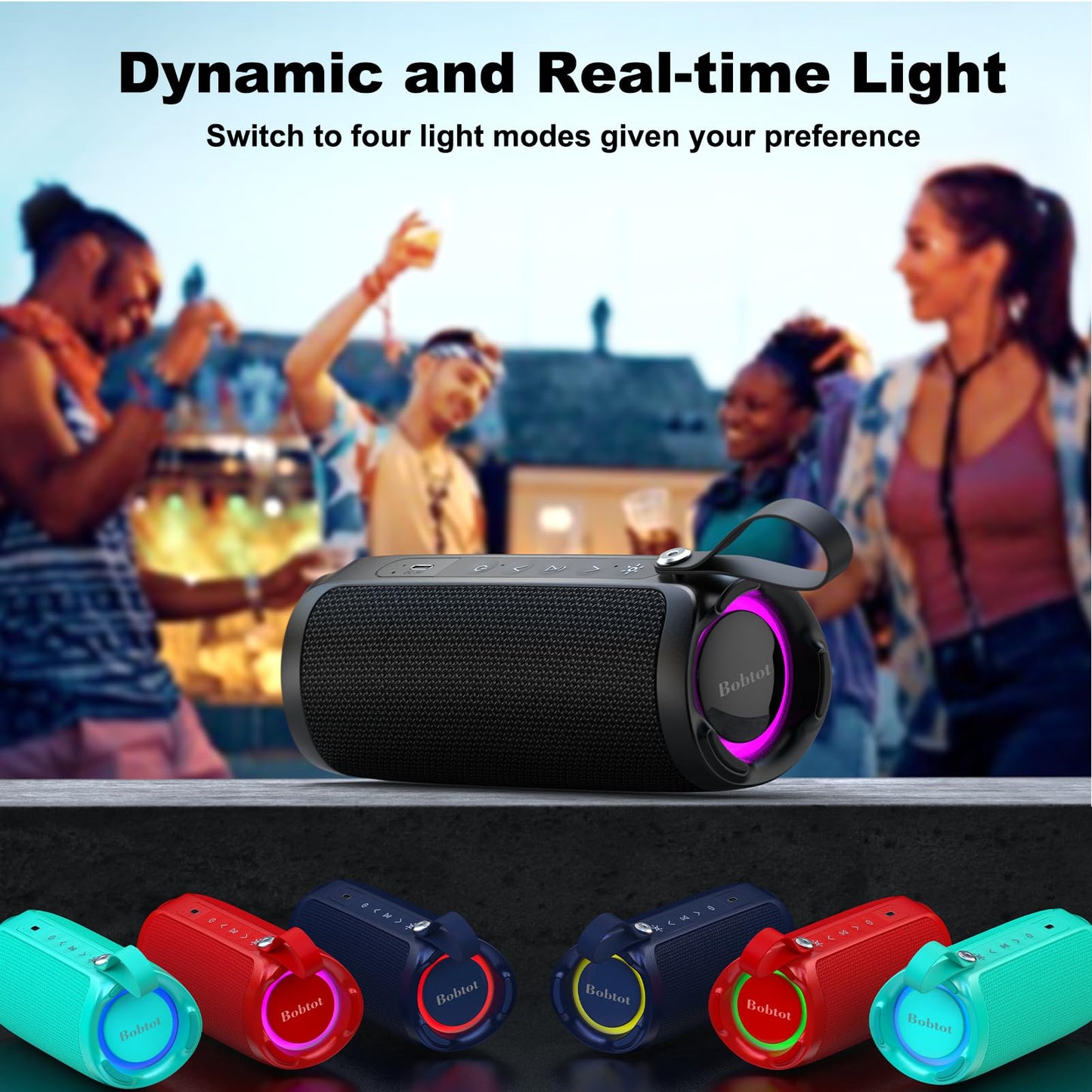 Portable Bluetooth Speaker with 20H Playtime