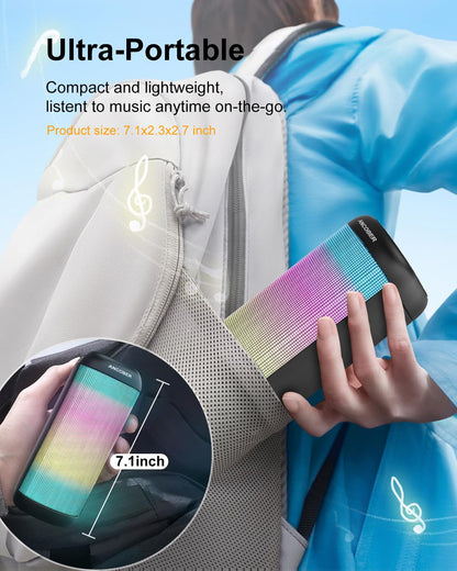Portable Bluetooth Speaker with HD Stereo Sound