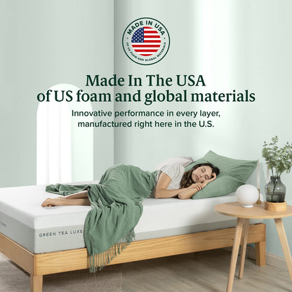 ZINUS 8 Inch Green Tea Luxe Memory Foam Mattress / Pressure Relieving / CertiPUR-US Certified / Bed-in-a-Box / All-New / Made in USA, Twin