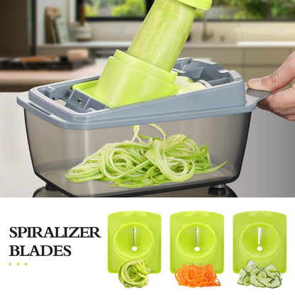 Smile Mom Vegetable Chopper and Slicer with Container