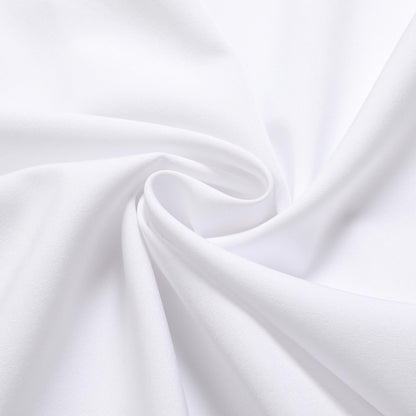 Simmashah Men's Wrinkle-Free Dress Shirt White M