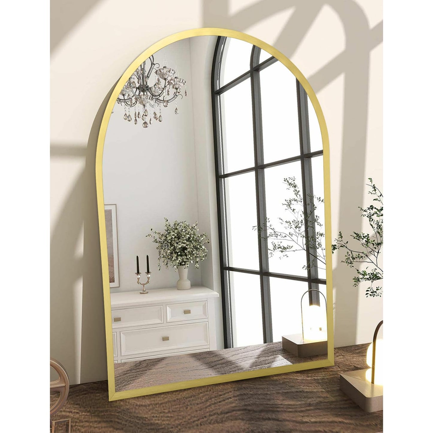 Arched Wall Mirror for Bathroom and Bedroom