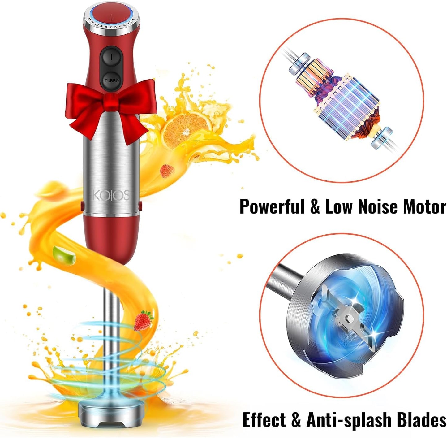 5-in-1 Hand Immersion Blender by KOIOS