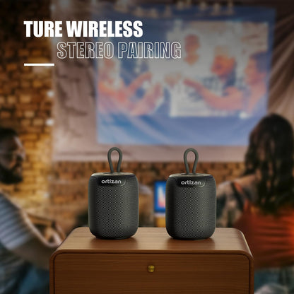 Ortizan Waterproof Bluetooth Speaker with 15H Playtime