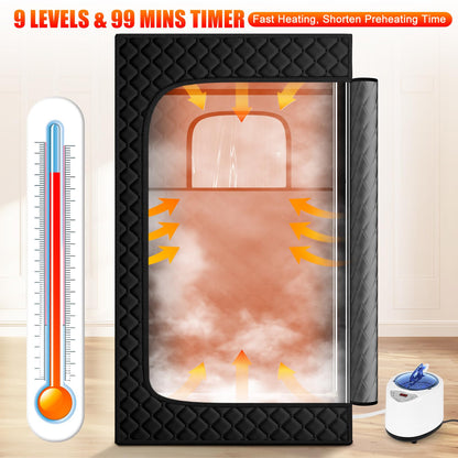 Portable Home Steam Sauna Tent with Steamer