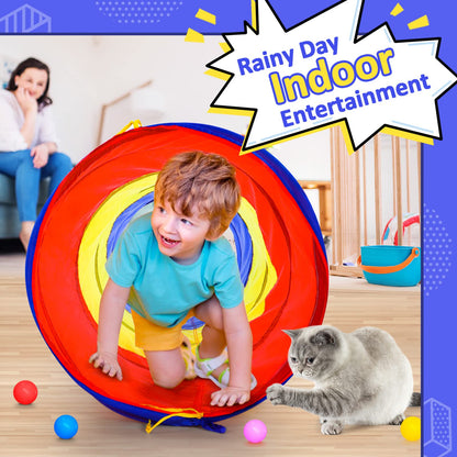 Pop Up Play Tunnel Tent for Kids