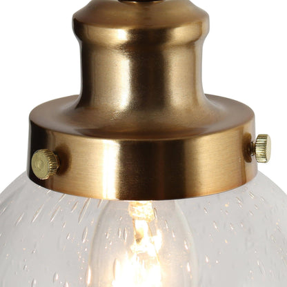 Gold Seeded Glass Pendant Light for Kitchen