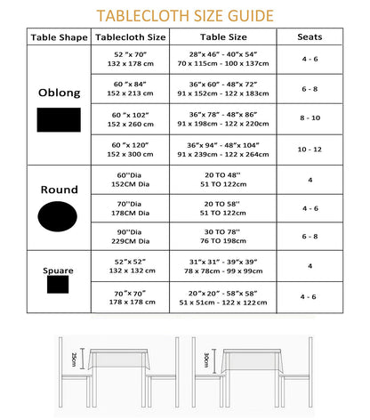 Waterproof Waffle Weave Tablecloth 60x120 Inch