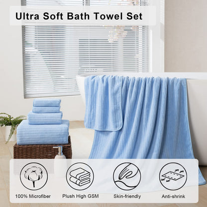 Oliven 8-Piece Oversized Bath Towel Set
