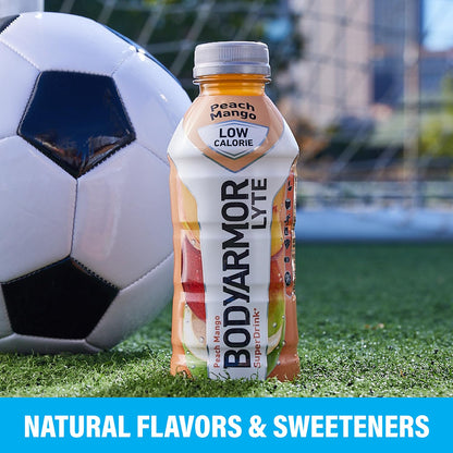 BODYARMOR LYTE Sports Drink Low-Calorie Sports Beverage, Kiwi Strawberry, Natural Flavors With Vitamins, Potassium-Packed Electrolytes, Perfect For Athletes, 16 Fl Oz (Pack of 12)