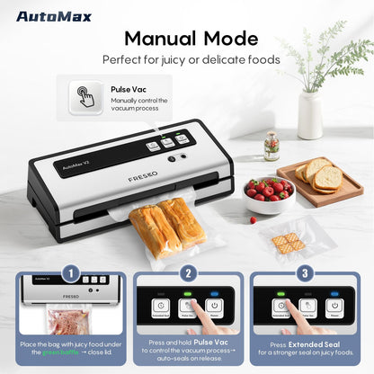 Automatic Vacuum Sealer with 10 Precut Bags