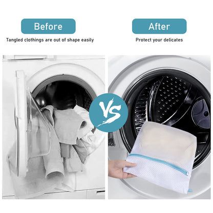 3 Pack Laundry Bags with Zipper for Delicates