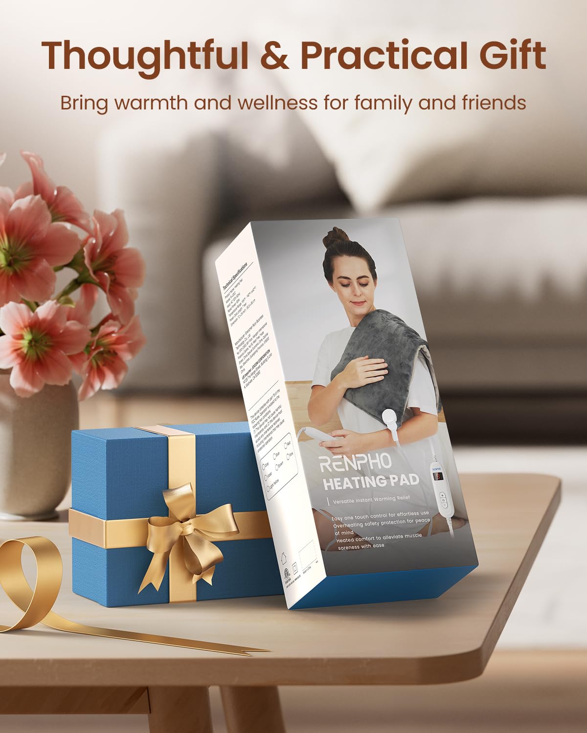 RENPHO Heating Pad for Back Pain Relief