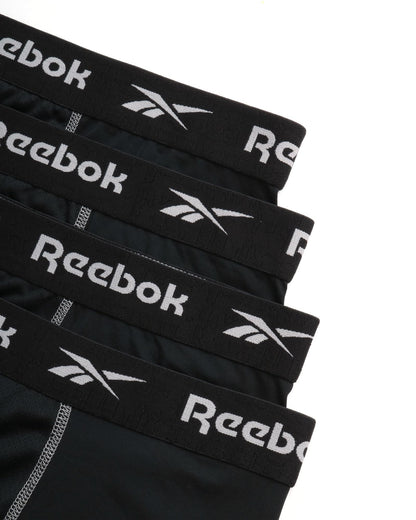Reebok Men's Moisture Wicking Boxer Briefs 4-Pack