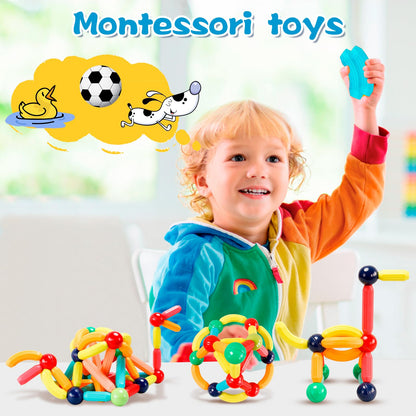 Magnetic Building Blocks STEM Toy for Kids