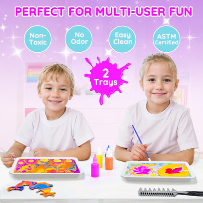 Marbling Paint Art Kit for Kids by MOMUSE