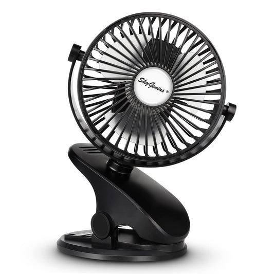 SkyGenius Rechargeable Clip-On Stroller Fan