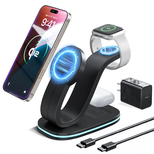 3 in 1 Wireless Charging Station for Apple Devices