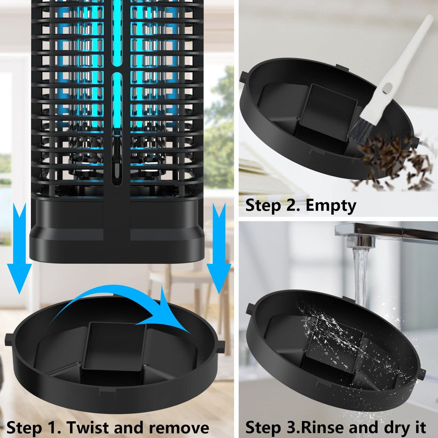 H HOMESUIT 15W Electric Mosquito Zapper for Home
