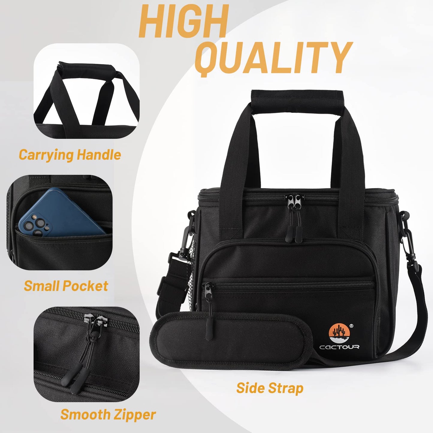 12 Can Insulated Lunch Bag for Work & Picnic