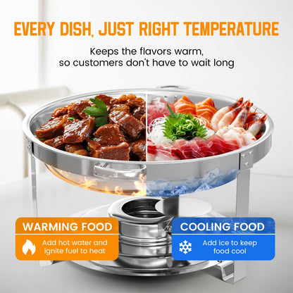 Aplancee 5QT Stainless Steel Chafing Dish Set