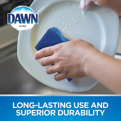 Dawn Non-Scratch Kitchen Sponges, Blue (3-Pack)