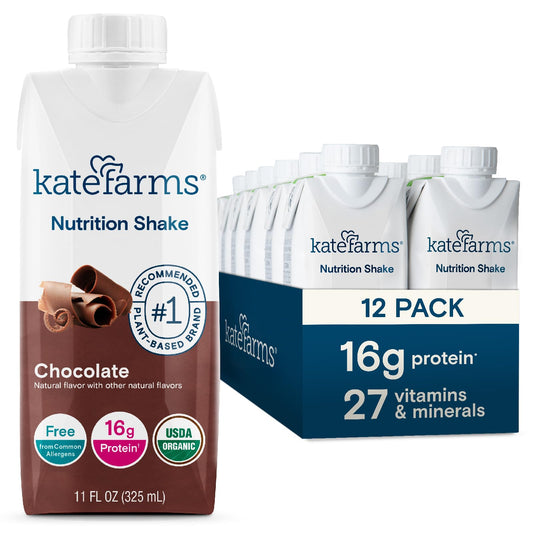 Kate Farms Organic Chocolate Protein Shake 12 Pack